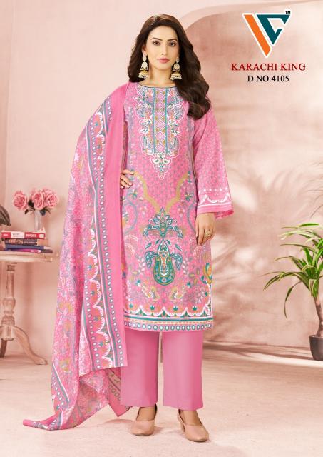 Vandana karachi king vol-41 non catalogue dress materials wholesale in surat